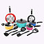Multi Colour 15 Pc Induction Non Stick Cookware Set Frying Pan Saucepan Utensils