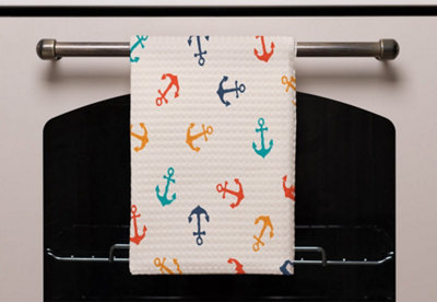 Multi Coloured Anchors (Kitchen Towel) / Default Title