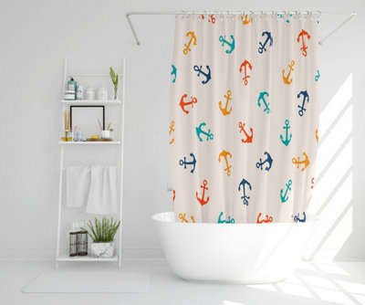 Multi Coloured Anchors (Shower Curtain) / Default Title Price Comparisons | Compare The Build