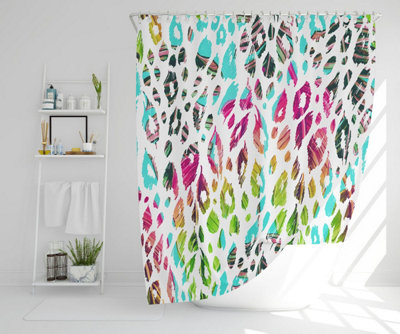 Multi Coloured Leopard Spots (Shower Curtain) / Default Title Price Comparisons | Compare The Build