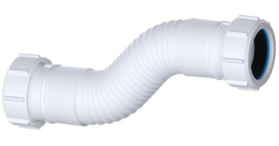 Multi-fit Flexible Drain Pipe - 1.1/4 Inch, 32mm Flexible Shower Waste Compression Fitting