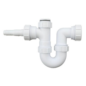 Multi-fit Sink Swivel P Trap with a Horizontal Nozzle 40mm (1.1/2"), 75mm Water Seal, BS EN 247-1:2002 Compliant. FREE DELIVERY