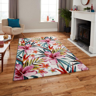 Multi Floral Luxurious Modern Handmade Rug for Living Room Bedroom and Dining Room-160cm X 220cm