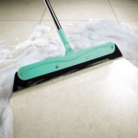 Multi-function Magic Broom - Wide Squeegee Brush with Rotating Head and Long Handle for Cleaning Tiles, Glass and Hard Flooring