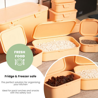 Multi Function Plastic (BPA Free) Storage Boxes With Attached Lids ...