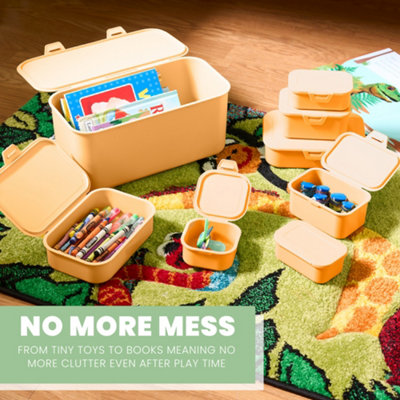 Multi Function Plastic (BPA Free) Storage Boxes With Attached Lids ...