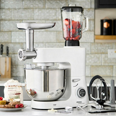 Multi-Function Stand Mixer 1800W with 8L Metal Bowl, Accessory Kit ...