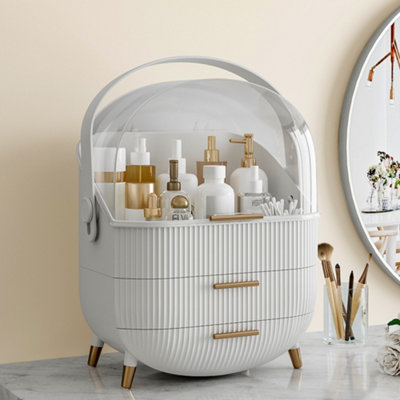 Multi-Function Waterproof Dustproof Freestanding Makeup Storage ...