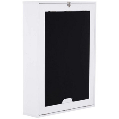 Multi-Functional Folding Wall-Mounted Drop-Leaf Table w/Chalkboard Shelf