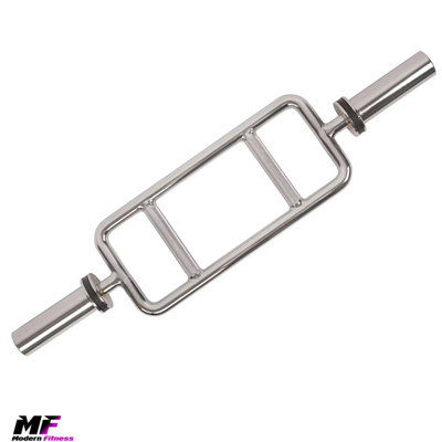 Multi Grip Weightlifting Bar Dual Grip Steel Bar for Rows Presses Curls ...