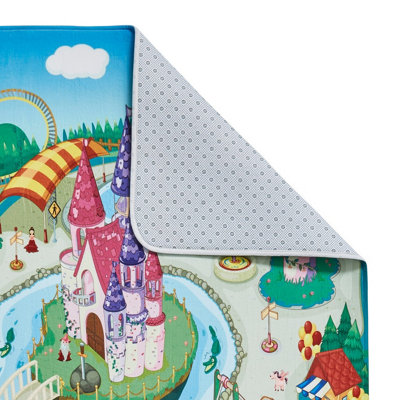 Multi Kids Handmade Modern Graphics Pictorial Rug for Living Room and ...