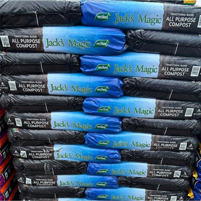 Multi Pack Buy - 2 Bags - Jack Magic Compost - 50 L Bag | DIY at B&Q