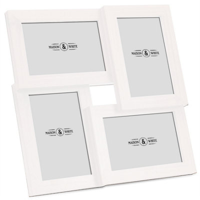 Multi Picture Aperture 6" x 4" Photo Frame White
