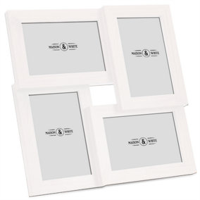 Multi Picture Aperture 6" x 4" Photo Frame White
