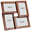 Multi Picture Aperture 6" x 4" Photo Frame Wood