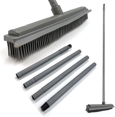 Multi Purpose Brush Long Handled Rubber Broom