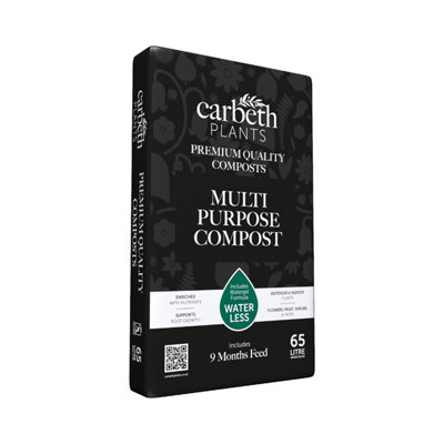 Multi Purpose Compost with 9 Month Feed - 65L - Water Less Formula For ...