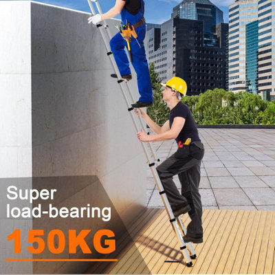 Multi Purpose Telescopic Step Ladder 3.2m with Securing Bolt and 11 Steps