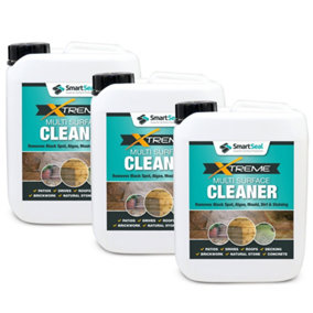 Multi-Surface Cleaner Xtreme, High-Performance External Cleaner for Natural Stone, Block Paving and Paving Slabs, 3 x 5L