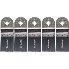 Multi Tool Blades 35mm Wide Bi-Metal For Wood, Plastic And Soft Metals 5 pack by Ufixt
