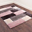 Multicolored Easy to Clean Optical/(3D) Modern Shaggy Sparkle Geometrical Rug for Living Room, Bedroom - 160cm X 225cm