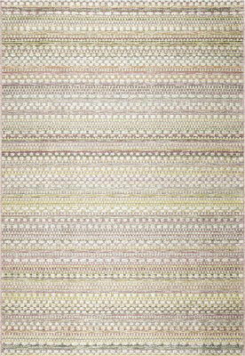 Multicolored Striped Outdoor Rug, Striped Stain-Resistant Rug For Patio ...