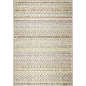 Multicolored Striped Outdoor Rug, Striped Stain-Resistant Rug For Patio, Deck, 5mm Modern Outdoor Rug-160cm X 230cm