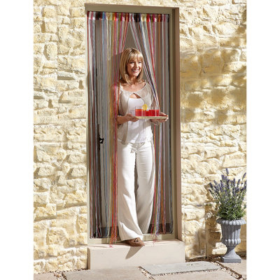 Fly Screen Buy Beaded Door Curtain Multi-Coloured Spiral String