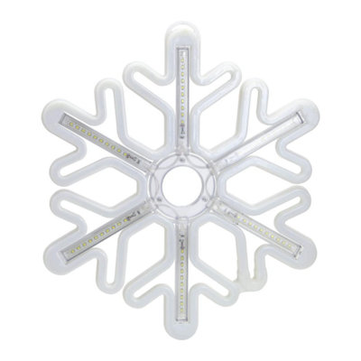 Multicoloured LED Snowflake Rope Light - 7
