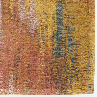 MultiColoured Modern Abstract Flatweave Rug For Dining Room Bedroom & Living Room-280cm X 360cm