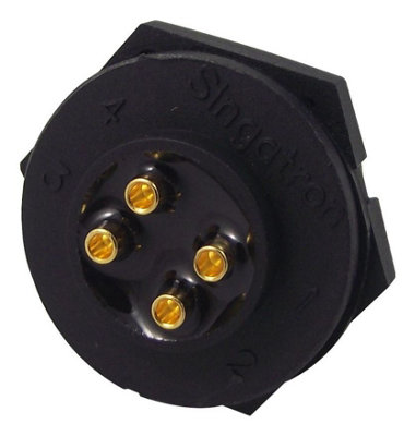 MULTICOMP - Plug, Panel, 5A, 4 Way, IP67