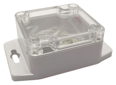 MULTICOMP PRO - IP65 Polycarbonate Enclosure with Flanges, 35x64x58mm, Clear Lid