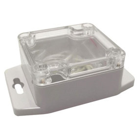 MULTICOMP PRO - IP65 Polycarbonate Enclosure with Flanges, 35x64x58mm, Clear Lid