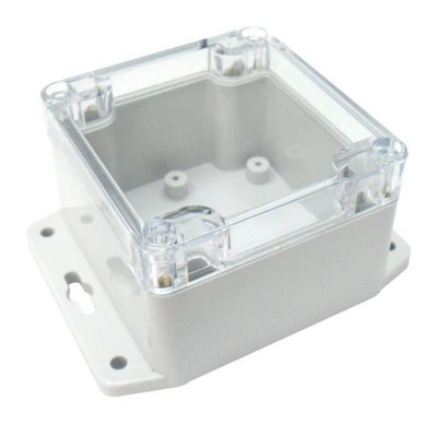 MULTICOMP PRO - IP65 Polycarbonate Enclosure with Flanges, 55x82x80mm, Clear Lid