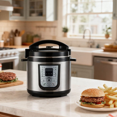 Multifunctional Electric Pressure Cooker 6L, Protection 13 Presets ...