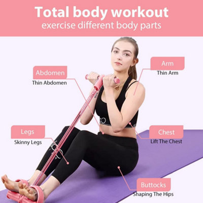 Fascia Elastica Con Pedale Per Cyclette – Corda Resistenza Multifunzione Fitness UK