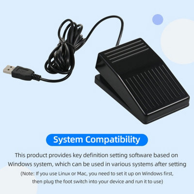 Multifunctional USB Foot Switch: Customized Mechanical Pedal for Image Capture, Music, and Gaming Control