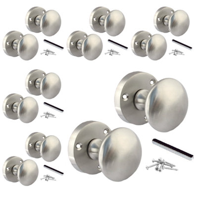 Multipack Door Knobs Victorian Mortice Sprung Door Knob Satin Chrome ...