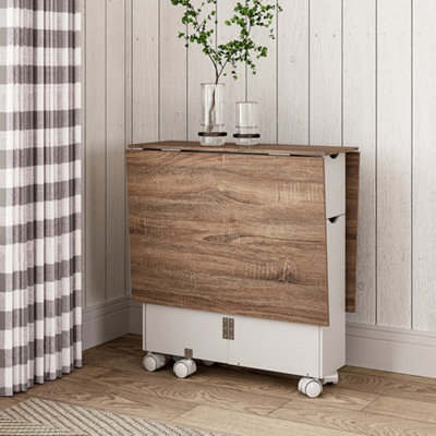 Multipurpose Folding Dining Table with 2 Drawers