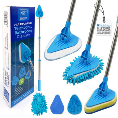 Multipurpose Telescopic Bathroom Cleaner Kit Extendable Tile and