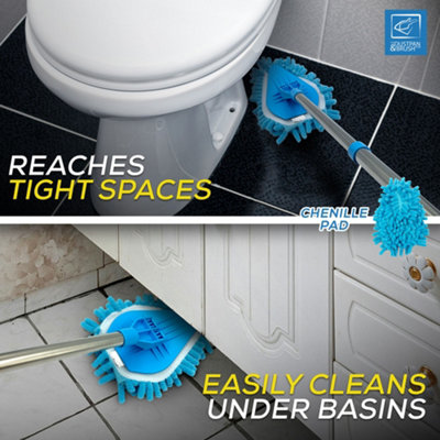 Multipurpose Telescopic Bathroom Cleaner Kit Extendable Tile and Grout ...