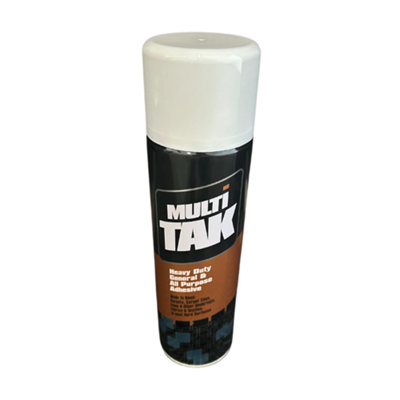 MultiTak Allrounder Spray Adhesive For Underlay, Vinyl Tiles, Felt Back Tiles - 500ml Can