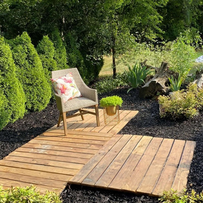 Multy Deck Recycled Rubbed Decking Plate 10-Pack - 7
