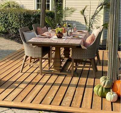 Multy Deck Recycled Rubbed Decking Plate 3-Pack