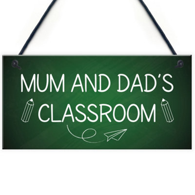 Mum And Dads Classroom Sign Lockdown Sign Home Decor Home School Gift