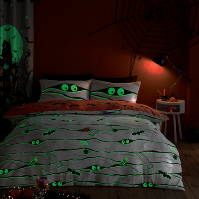 Mummy Glow in the Dark Duvet Cover Set