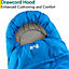 Mummy Sleeping Bag 3 Season Waterproof Adult Single Outdoor Camping Blue Trail
