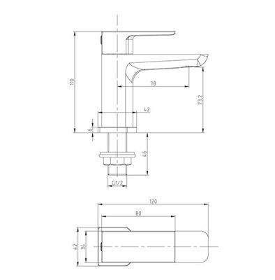 Mura Basin Taps (Pair) Matt Black Finish