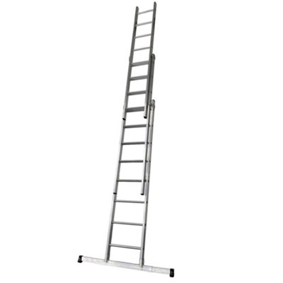 Murdoch Dmax Double Extension Ladder with Depoloyable Stabiliser Bar - 2x10 Rung