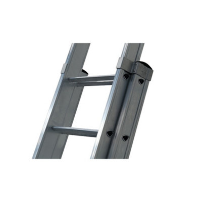 Murdoch Dmax Double Extension Ladder with Depoloyable Stabiliser Bar - 2x10 Rung - 6